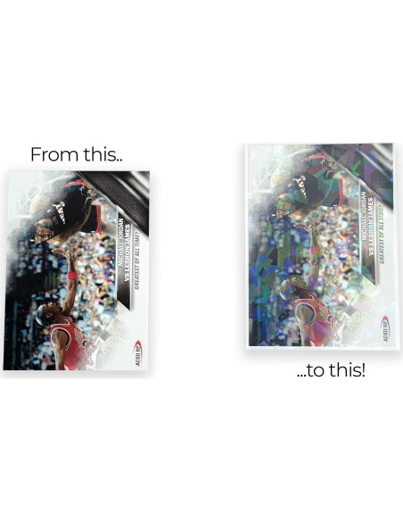 100 Fundas Holográficas Blancas Perfect Fit 66x91mm - Protección Premium