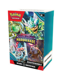 Pokémon TCG: Escarlata y Púrpura - Paquete de Refuerzo Máscara del Crepúsculo (6 Paquetes) 2