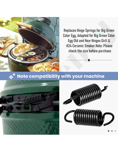 Resortes de Bisagra Braveboy para Big Green Egg - 4 Piezas