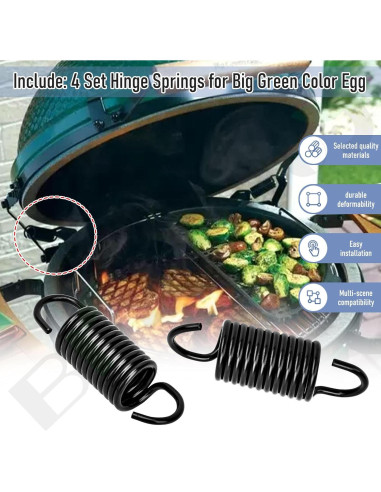 Resortes de Bisagra Braveboy para Big Green Egg - 4 Piezas