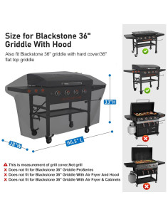 Cubreplancha KINGLY 36" con Capota Impermeable y UV 2