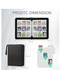 Carpeta de Cartas Coleccionables MOSLA 720 Bolsillos Doble Cara 2