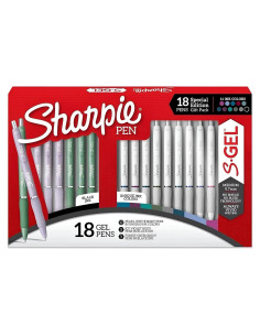 Bolígrafos Sharpie S-Gel 18 Unidades Punta Media 0.7mm