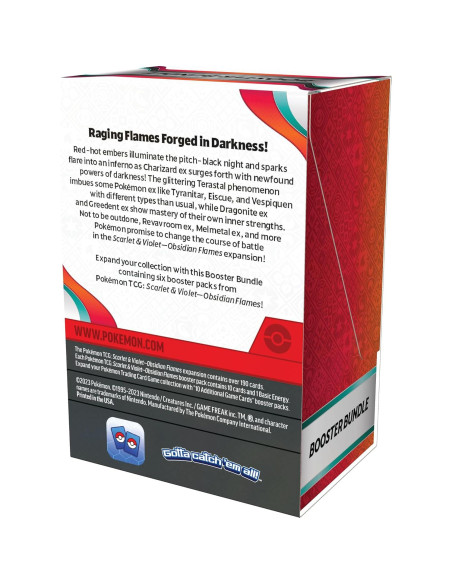Paquete de Refuerzo Pokémon Escarlata y Púrpura Llamas Obsidiana Paquete de Refuerzo Pokémon Escarlata y Púrpura Llamas Obsidiana