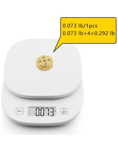 Bloque de Equilibrio RC Latón 1/24 FMS FCX24 - 4 Piezas