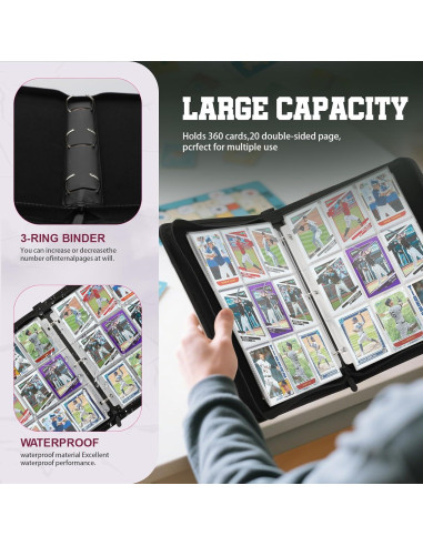 Carpeta de Cartas Coleccionables MOSLA 720 Bolsillos Doble Cara