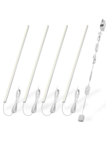 Kit de Iluminación Bajo Gabinete Cefrank 4 Piezas 30.48cm LED 1200lm 12W