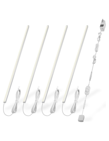 Kit de Iluminación Bajo Gabinete Cefrank 4 Piezas 30.48cm LED 1200lm 12W