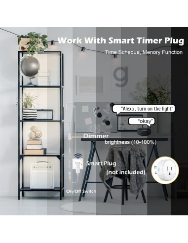 Kit de Iluminación Bajo Gabinete Cefrank 4 Piezas 30.48cm LED 1200lm 12W