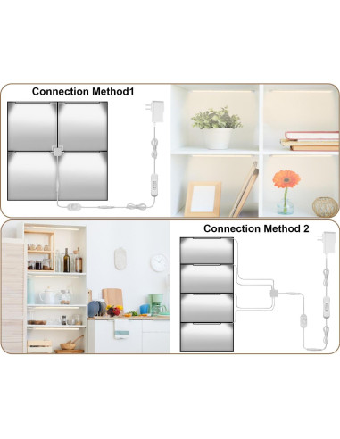 Kit de Iluminación Bajo Gabinete Cefrank 4 Piezas 30.48cm LED 1200lm 12W