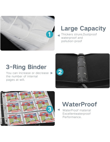 Carpeta de Cartas Coleccionables MOSLA 720 Bolsillos Doble Cara