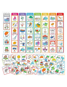 264 Tarjetas de Horario Visual Geyee para Niños - Rutina Diaria