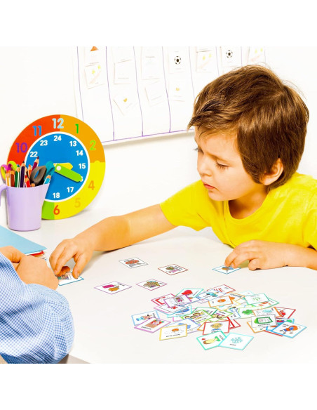 264 Tarjetas de Horario Visual Geyee para Niños - Rutina Diaria