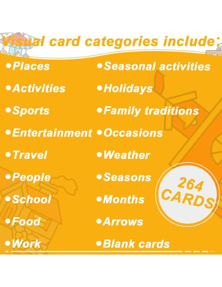 264 Tarjetas de Horario Visual Geyee para Niños - Rutina Diaria