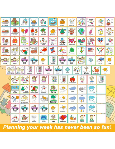 264 Tarjetas de Horario Visual Geyee para Niños - Rutina Diaria