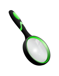 Lupa de Mano 10X yuntop con Lente de Vidrio 75mm Antideslizante