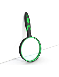 Lupa de Mano 10X yuntop con Lente de Vidrio 75mm Antideslizante 2