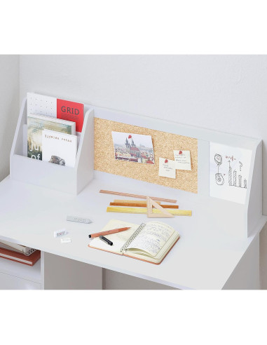 Escritorio de Estudio UTEX para Niños Blanco con Almacenamiento