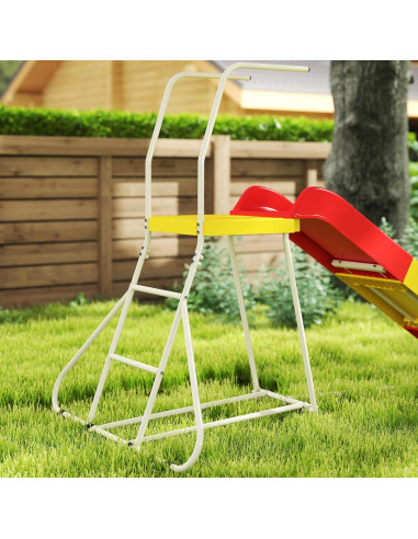 Tobogán de 248.9 cm Qaba para Niños Rojo - Parque Infantil