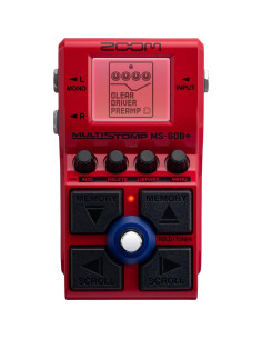 Pedal de Efectos Zoom MS-60B+ para Bajo con 75 FX 2