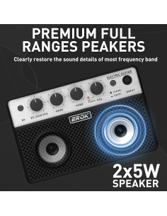 Amplificador Eléctrico Mini EROK EK-BA-10E 10W Portátil 2