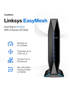 Router Wi-Fi 6 Linksys E7350 Doble Banda 1.8 Gbps 139 m 2