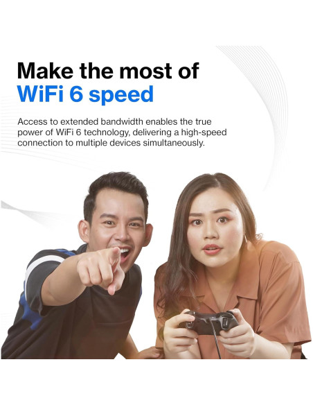 Router Wi-Fi 6 Linksys E7350 Doble Banda 1.8 Gbps 139 m