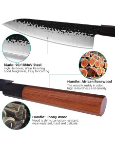 Juego de cuchillos de cocina FINDKING Dynasty 4PCS acero al carbono 2