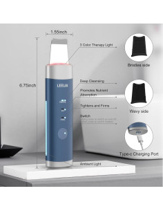 Espátula Facial Limpiadora de Poros LEELAI N1 - 3 Modos 2