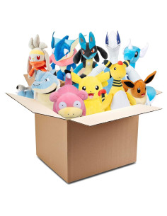 Caja de Peluches Misteriosos Pokémon - 2 Figuras 30 cm - Licencia Oficial
