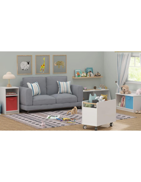 Banco de Almacenamiento ClosetMaid KidSpace 2 Cubos Blanco