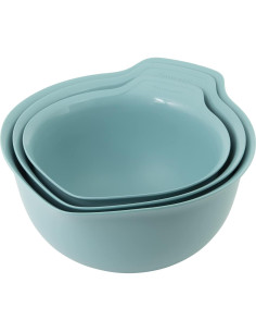 Juego de 3 Tazones de Mezcla KitchenAid Plástico 2.37L 3.31L 4.26L 2