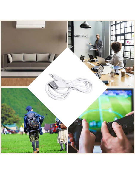 Cable de Carga Micro USB Blanco 1.52m HISPD para Radio Kaito