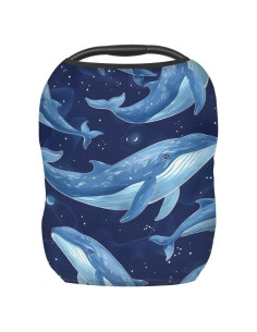 Funda de Asiento de Coche YLYNIU para Bebés - Ballenas Océano