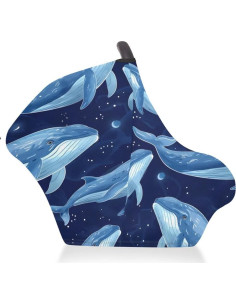 Funda de Asiento de Coche YLYNIU para Bebés - Ballenas Océano 2