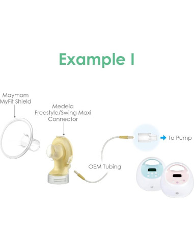 Cambiador de Tamaño Maymom para Bombas de Leche - 4 Cilindros