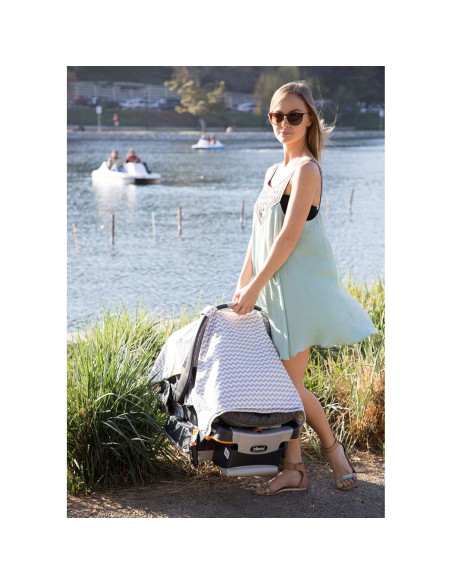 Funda de Asiento de Coche y Manta de Lactancia OxGord 2-en-1