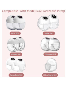 Conjunto Extractores de Leche S32 IVARONAL 10 Piezas Flange 13-21mm 2