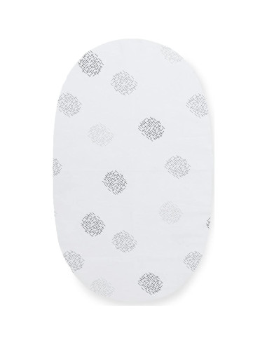 Sábana para cuna MamaRoo Sleep 4moms 100% algodón blanca