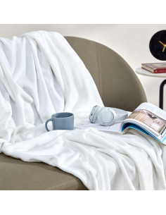 Manta de Flannel SUEÑO ZONA 76x102 cm Suave y Reversible 2