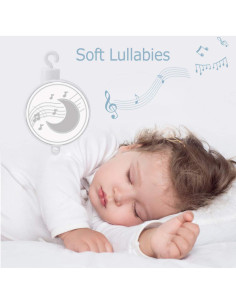 Móvil Musical para Cuna NUOEY Pingüino Rotatorio 0.39kg 2