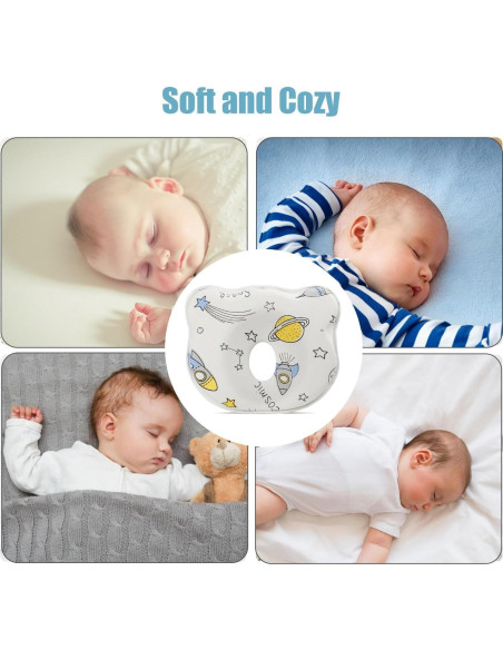 Almohada para Bebé YEHUOT de Espuma de Memoria 24.9x21.8cm Almohada para Bebé YEHUOT de Espuma de Memoria 24.9x21.8cm