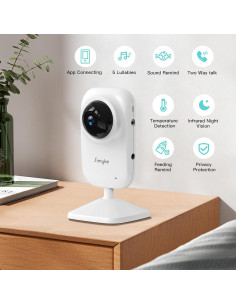 Cámara para Bebé BME28 con Visión Nocturna y App 2