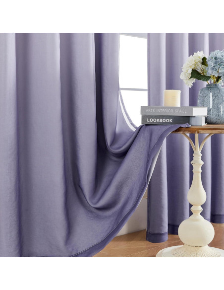 Cortinas Opacas NatureTalk 2 Paneles 52x108 Púrpura Grisáceo Cortinas Opacas NatureTalk 2 Paneles 52x108 Púrpura Grisáceo