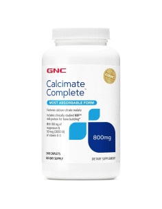 Suplemento de Calcio Completo GNC 800mg 60 Tabletas