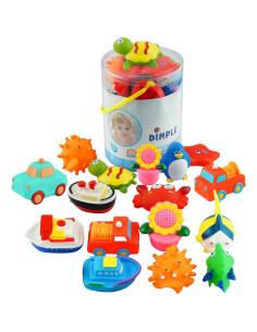 Juego de 20 Juguetes Flotantes Dimple para Baño - Animales Marinos 2