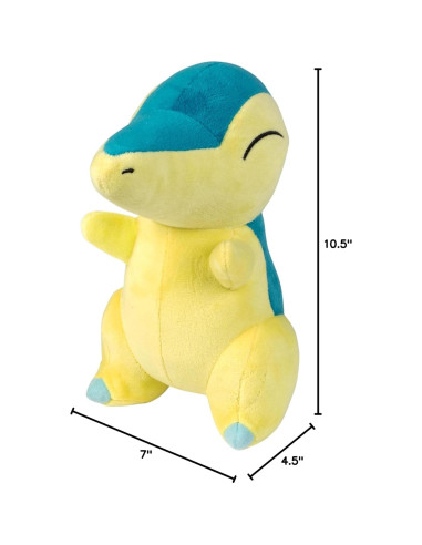Peluche Cyndaquil Pokémon 20 cm - Licencia Oficial Jazwares