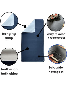 Alfombrilla Cambiadora Portátil Uniklook 35.6x55.9cm Cuero Vegano 2