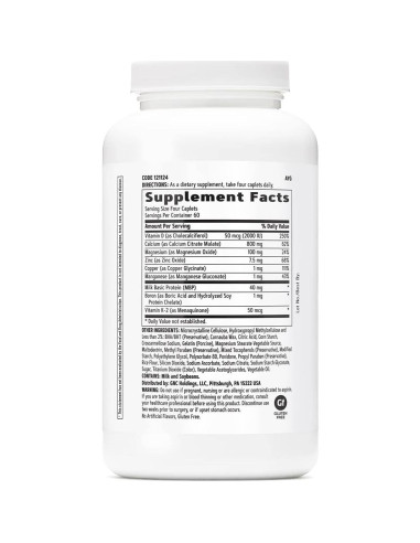 Suplemento de Calcio Completo GNC 800mg 60 Tabletas