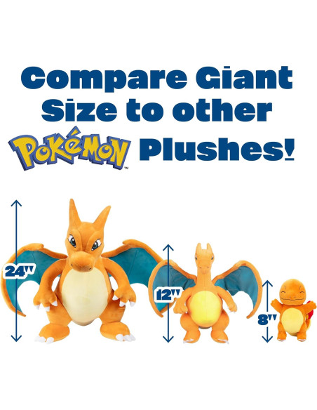 Peluche Jumbo Charizard 61 cm - Licencia Oficial Pokémon